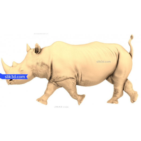 Majestic Rhino 3D STL Model for CNC Majestic Rhino 3D STL Model for CNC