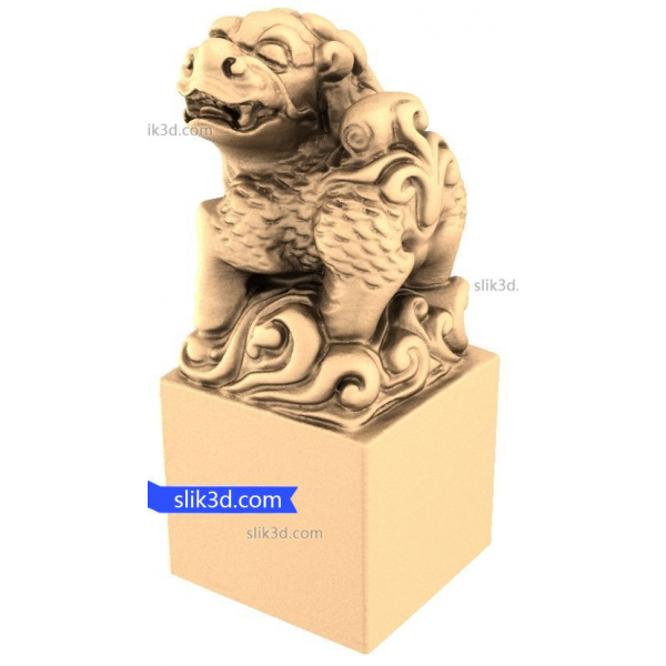 Guardian Lion Sculpture 3D STL model pro CNC Guardian Lion Sculpture 3D STL model pro CNC