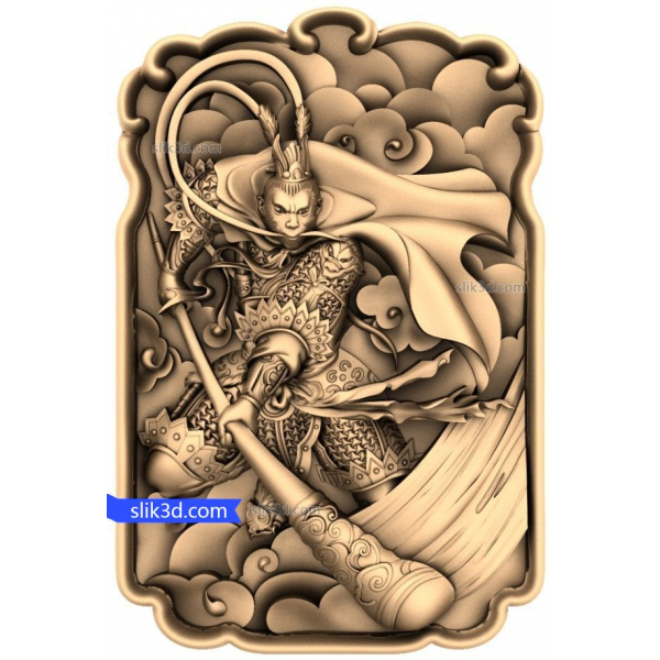 Warrior of the Celestial Winds 3D STL Model