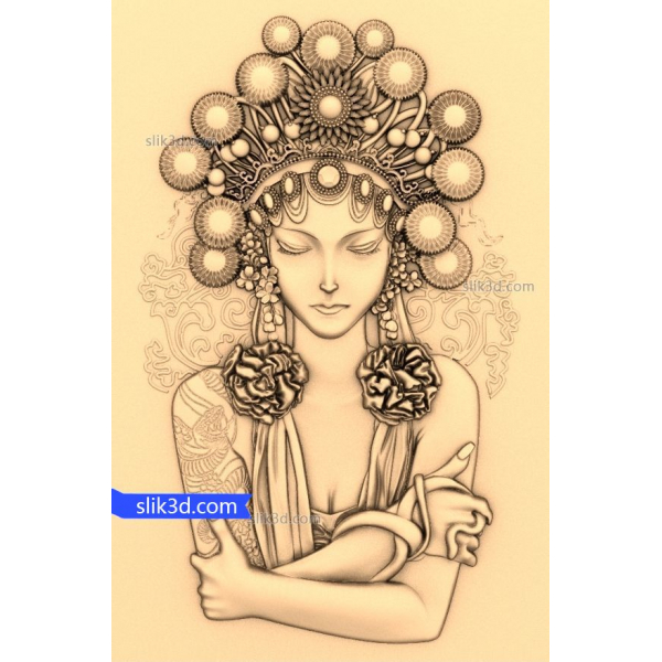 Serenity Blossom - Intricate Floral 3D Model for CNC Serenity Blossom - Intricate Floral 3D Model for CNC