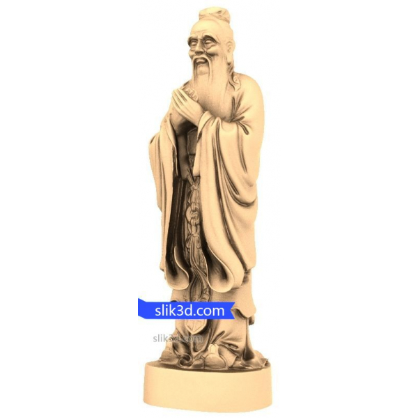 Wise Sage Enlightenment 3D STL Modeli CNC için Wise Sage Enlightenment 3D STL Modeli CNC için