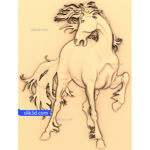Majestic Stallion 3D STL Model til CNC Majestic Stallion 3D STL Model til CNC