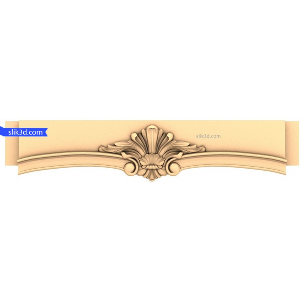 Regal Floral Crest 3D Model STL do obróbki drewna CNC Regal Floral Crest 3D Model STL do obróbki drewna CNC