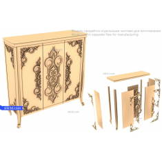 Armoire élégante et ornée
