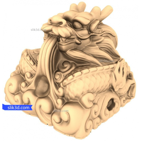 Mystischer Drachenwächter 3D-Modell für CNC Mystischer Drachenwächter 3D-Modell für CNC