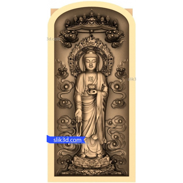 Serene Enlightenment - 3D STL Model for CNC Serene Enlightenment - 3D STL Model for CNC