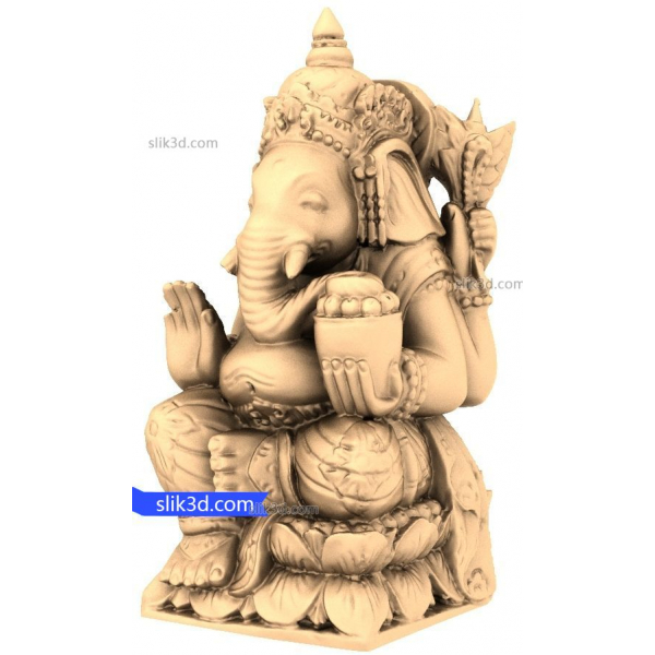 Ganesha's Blessing 3D STL-modell för CNC- och 3D-utskrift Ganesha's Blessing 3D STL-modell för CNC- och 3D-utskrift