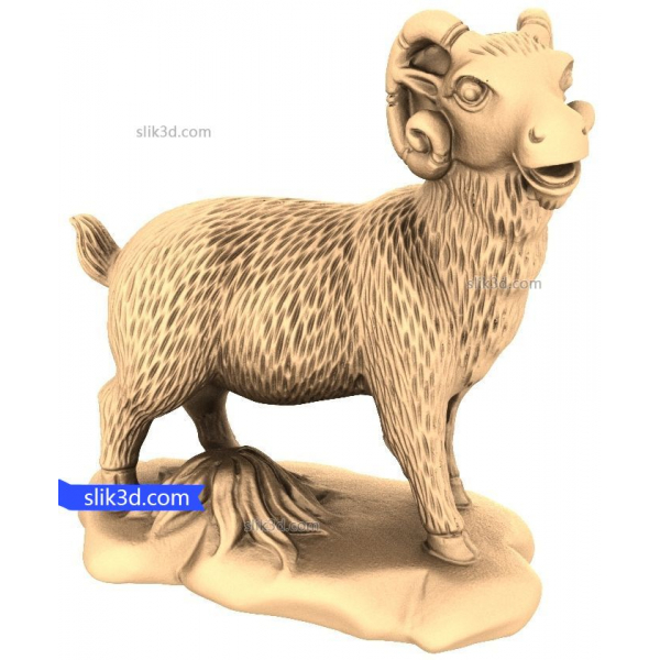 Majestic Ram 3D Model for CNC Majestic Ram 3D Model for CNC