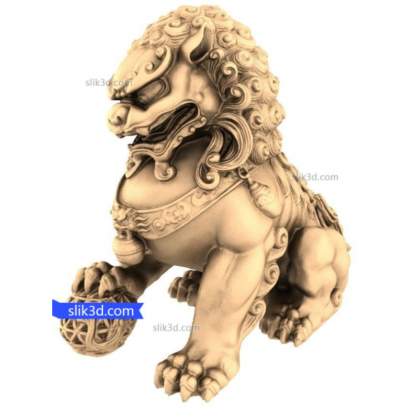 Imperial Guardian Lion 3D STL-model til CNC- og 3D-print
