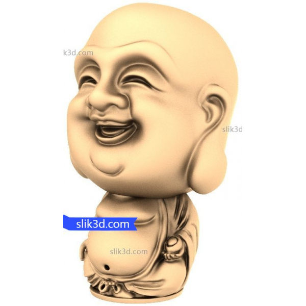 Laughing Buddha 3D STL Model for CNC Router Laughing Buddha 3D STL Model for CNC Router