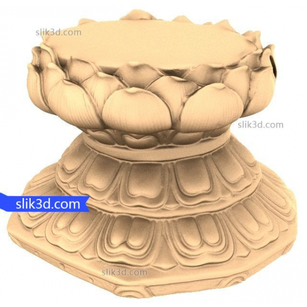 لوتوس پایه 3D STL مدل های CNC و چاپ 3D لوتوس پایه 3D STL مدل های CNC و چاپ 3D
