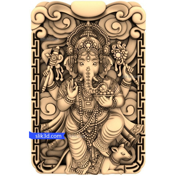 Ganesh Harmony Panel 3D STL Model for CNC Ganesh Harmony Panel 3D STL Model for CNC