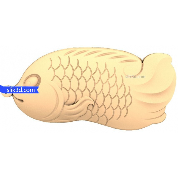 Exquisite Koi Fish 3D STL Model for CNC Exquisite Koi Fish 3D STL Model for CNC