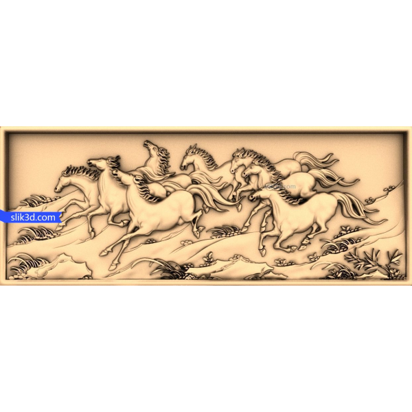 Galoping Triumph 3D STL Model pentru CNC Galoping Triumph 3D STL Model pentru CNC