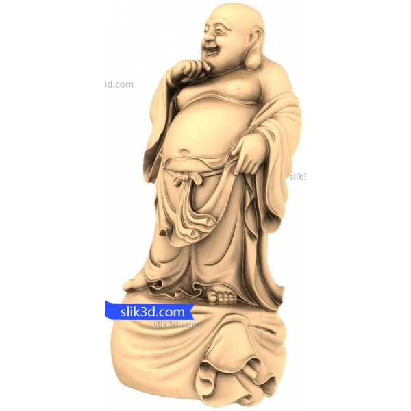 CNC 목공을 위한 Joyful Buddha 3D 모델