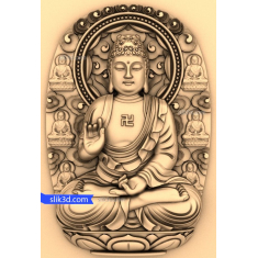 Rilievo del Buddha sereno
