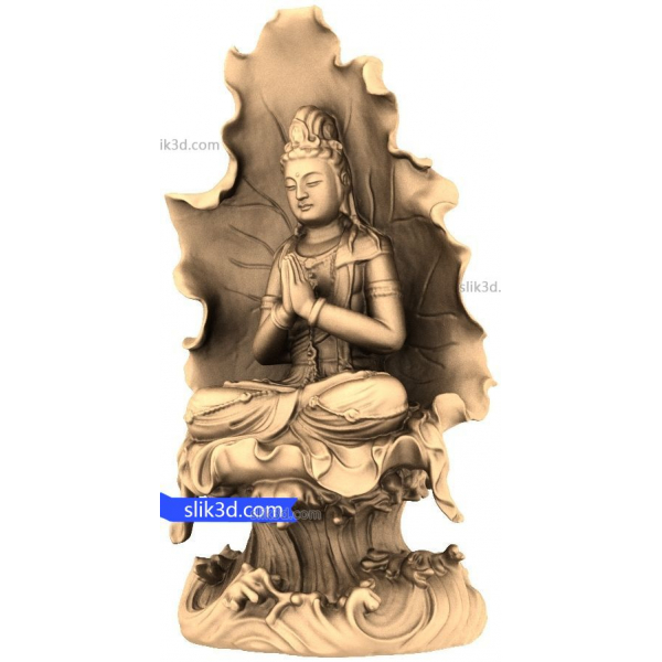 Lotus Guardian - 3D STL Model for CNC Lotus Guardian - 3D STL Model for CNC