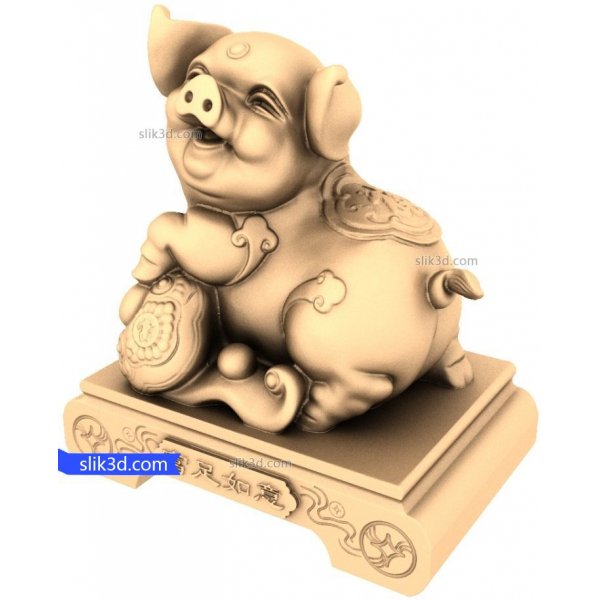 즐거운 번영 돼지 3D STL 모델 즐거운 번영 돼지 3D STL 모델