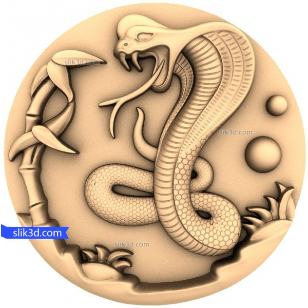 Modello STL 3D di Serpent's Embrace per CNC