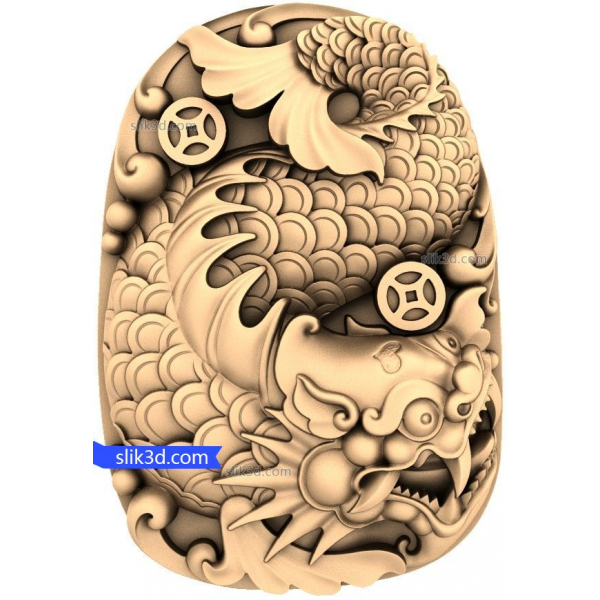 Guardian of the Waters - 3D STL model pro CNC Guardian of the Waters - 3D STL model pro CNC