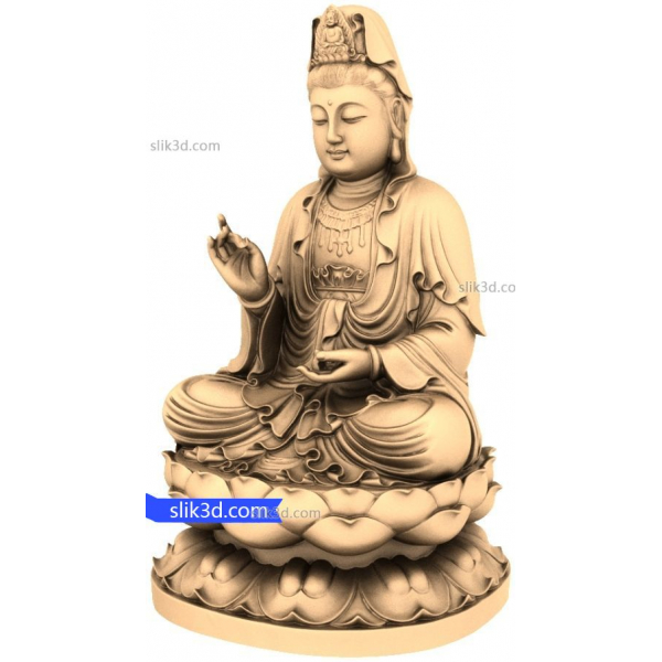 Buddha of Compassion 3D STL Model Buddha of Compassion 3D STL Model