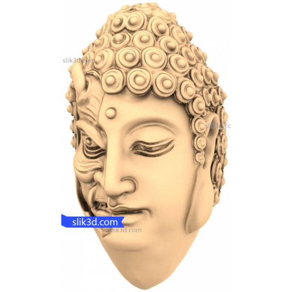 Buddha's Tranquility 3D STL Model for CNC Machines Buddha's Tranquility 3D STL Model for CNC Machines
