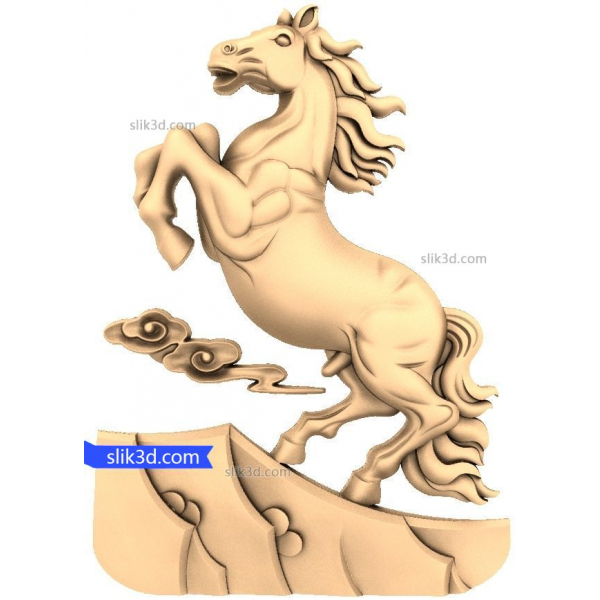 Majestätischer Pferdesprung 3D STL Modell für CNC Majestätischer Pferdesprung 3D STL Modell für CNC