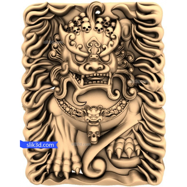 Guardian Beast 3D STL model pro CNC Guardian Beast 3D STL model pro CNC
