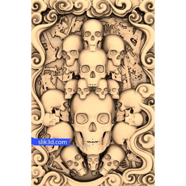 Schädel der Unterwelt 3D STL Modell