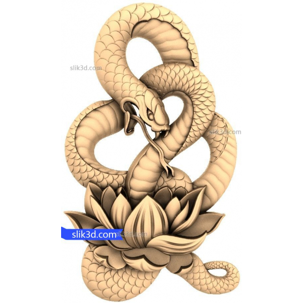 Serpent's Embrace 3D Model STL for CNC Serpent's Embrace 3D Model STL for CNC