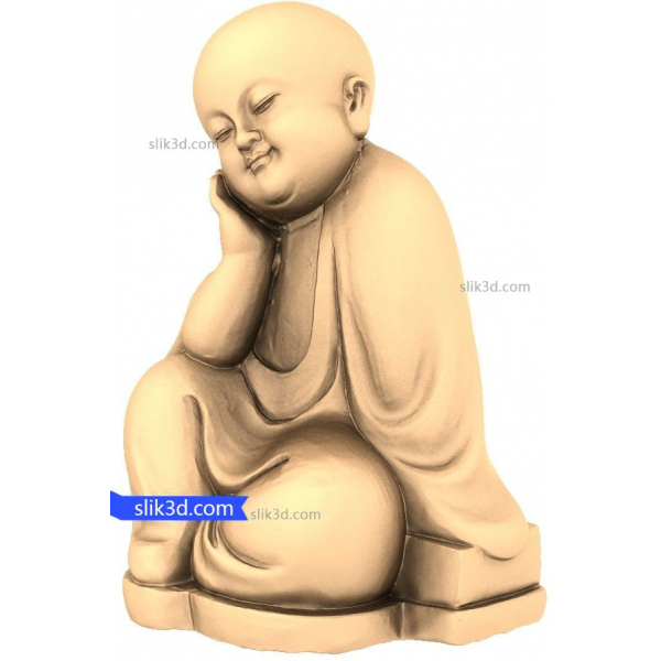 Serene Buddha 3D STL-modell Serene Buddha 3D STL-modell
