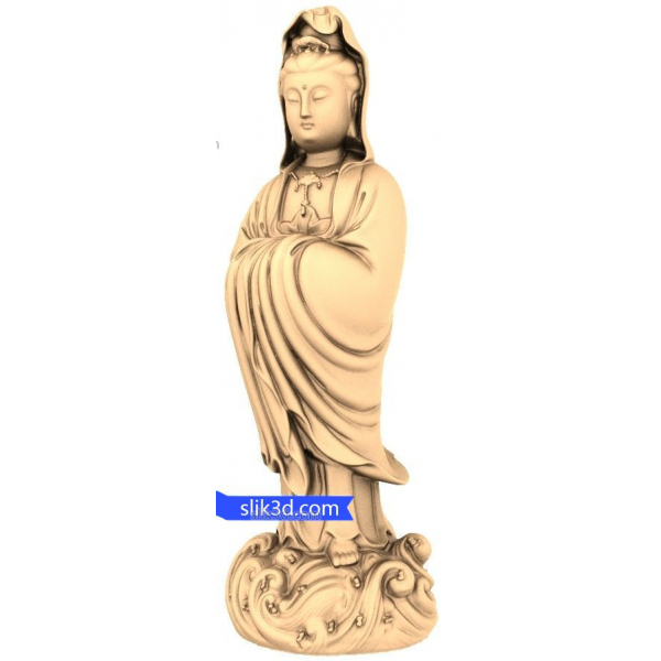 Avalokiteshvara - Goddess of Mercy 3D Model Avalokiteshvara - Goddess of Mercy 3D Model
