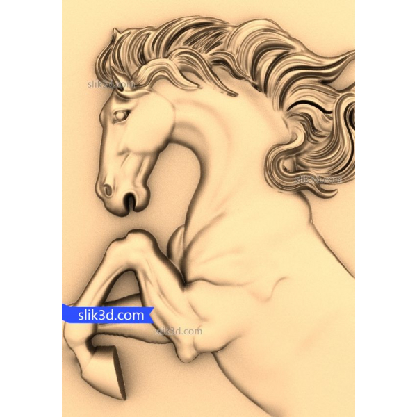 Majestic Stallion 3D STL model pro CNC routery Majestic Stallion 3D STL model pro CNC routery