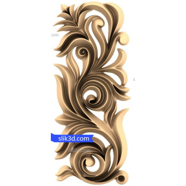 Exquisite Baroque Flourish Leaf 3D STL Model for CNC Exquisite Baroque Flourish Leaf 3D STL Model for CNC