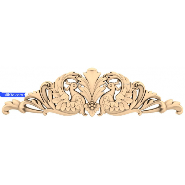 Majestic Swans Decorative Panel 3D STL Model Majestic Swans Decorative Panel 3D STL Model