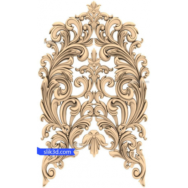 Baroque Elegance 3D STL Model for CNC