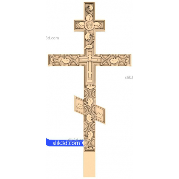 Ozdobný 3D model kříže Ozdobný 3D model kříže