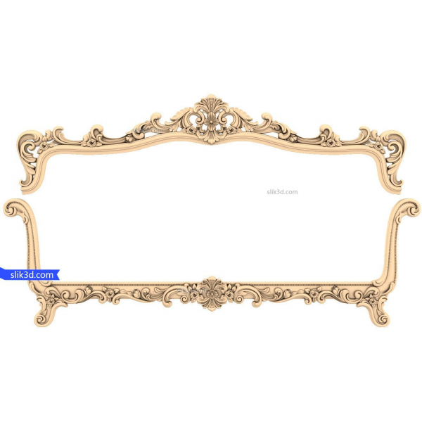 Baroque Elegance Frame - 3D Model for CNC Baroque Elegance Frame - 3D Model for CNC