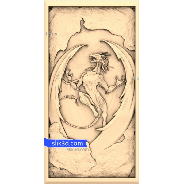 Dragon Guardian Relief - 3D STL Model for CNC