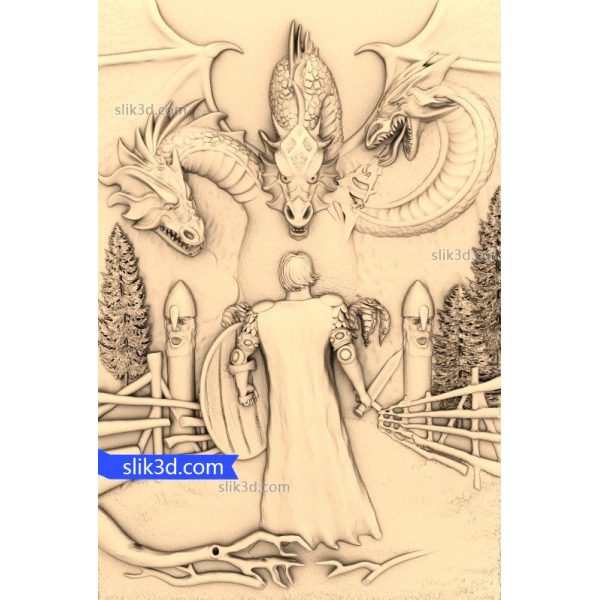 Dragon Guardian - Modello STL 3D per CNC Dragon Guardian - Modello STL 3D per CNC