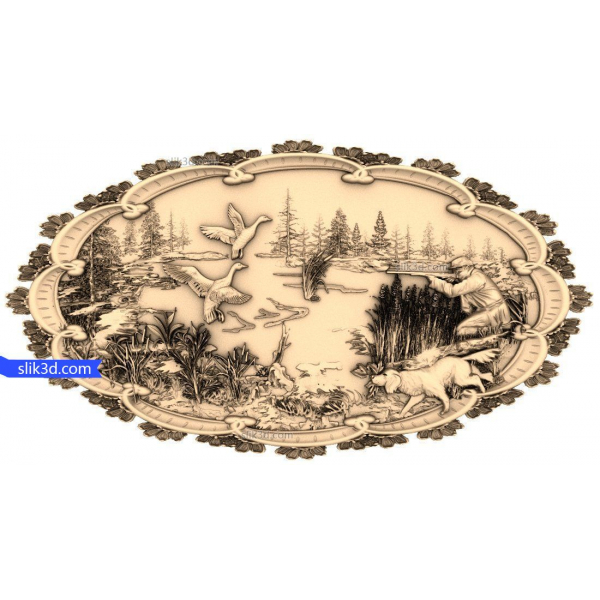 Hunter's Retreat 3D STL Model for CNC