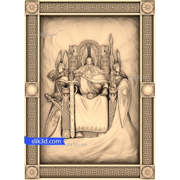 Throne of the Ancients - 3D Model for CNC
