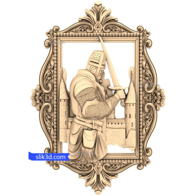 Bas-relief "Knight #4" | STL - 3D model for CNC