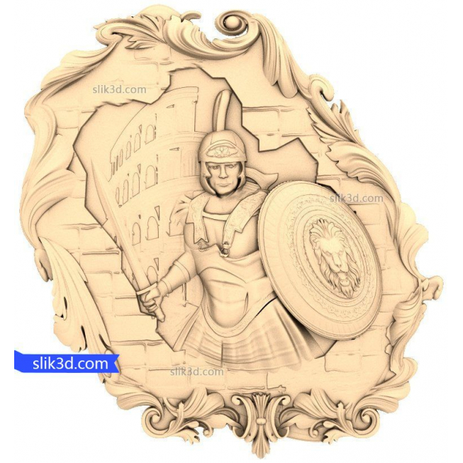 Bas-relief "Knight #5" | STL - 3D model for CNC
