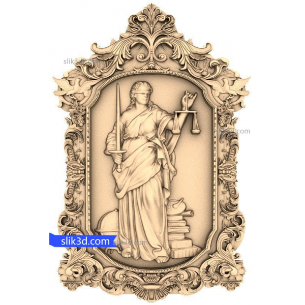 Justice Elegance 3D STL-model til CNC Justice Elegance 3D STL-model til CNC