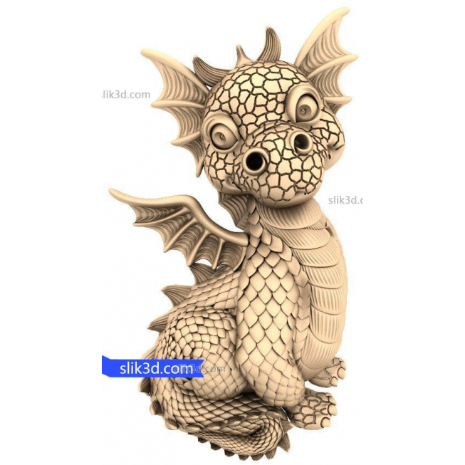 Character "Dragon #2" | STL - 3D model for CNC