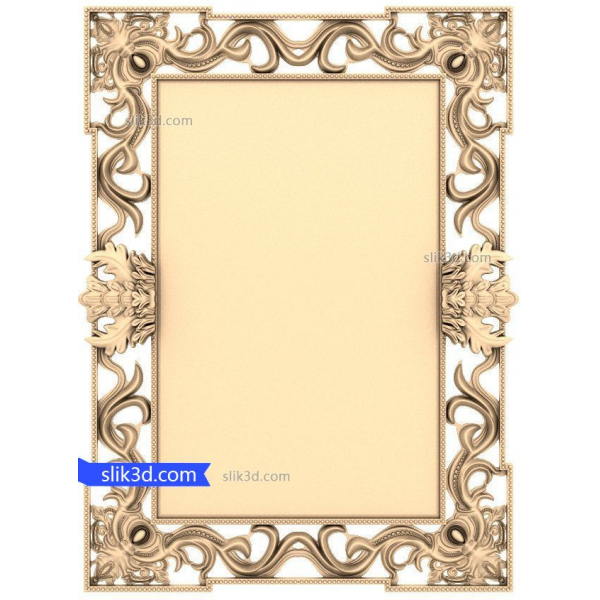 Majestic Flourish Frame - Modello STL 3D per CNC Majestic Flourish Frame - Modello STL 3D per CNC