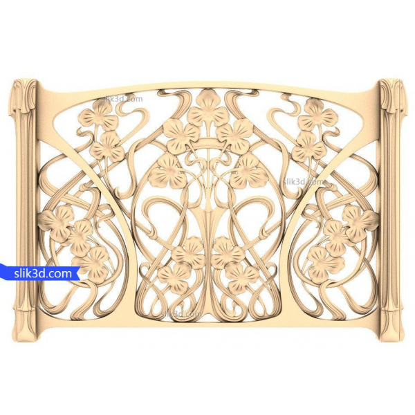 گل ها و هماهنگی های تزئینی, پانل 3D, STL مدل های CNC گل ها و هماهنگی های تزئینی, پانل 3D, STL مدل های CNC