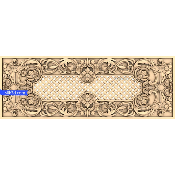Baroque Lattice Panel 3D STL Model for CNC Baroque Lattice Panel 3D STL Model for CNC
