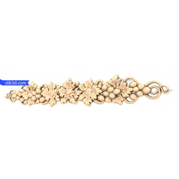 Vineyard Flourish 3D STL Model for CNC